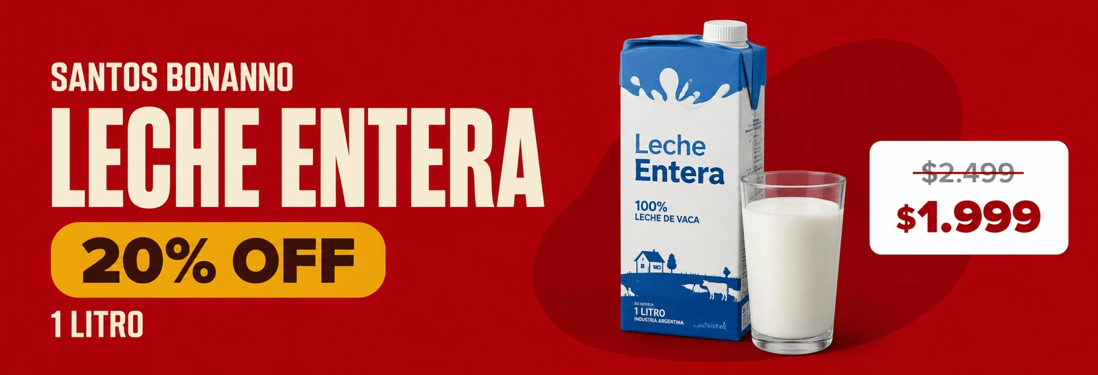 Leche entera 1 L
